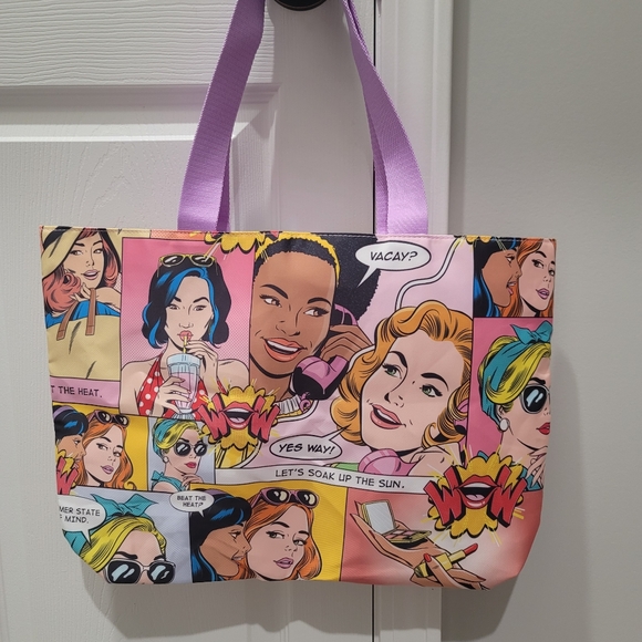 Estee Lauder Retro Summer Comic Tote Bag - Picture 1 of 5